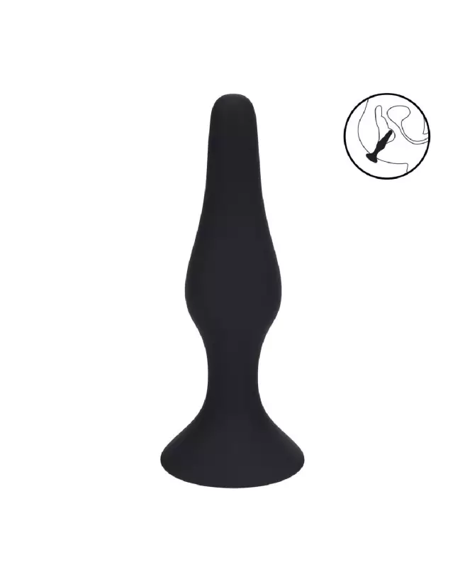 Plug anal noir silicone taille L Levelz by Shots - Confort et sécurité optimisés-7