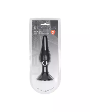 Image du Plug Anal Slim XL Noir Levelz by Shots en Silicone-1