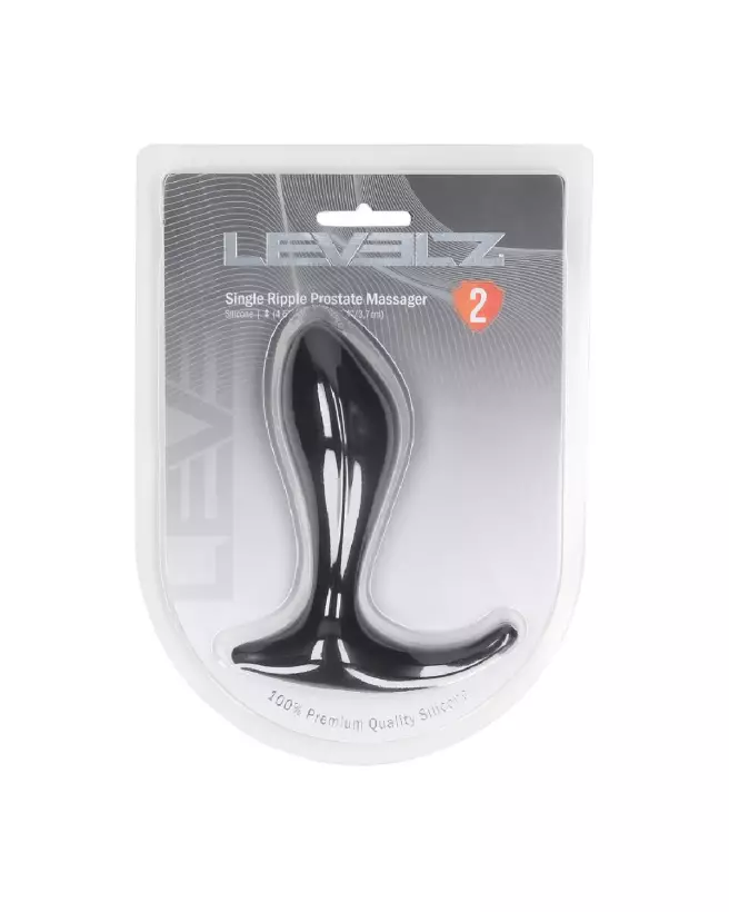 Image du Masseur de Prostate en Silicone Noir Levelz by Shots - Stimulateur à Ondulation Unique-1