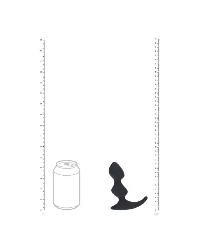 Image du Massager Prostatique Silicone Double Ondulé Noir de Levelz by Shots-6