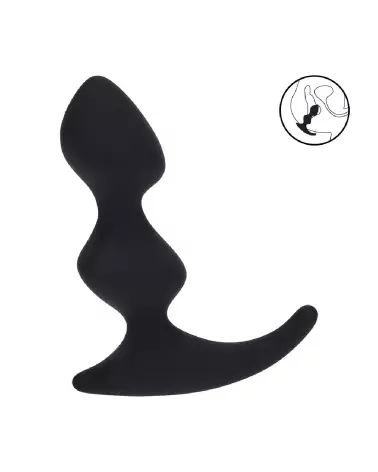 Image du Massager Prostatique Silicone Double Ondulé Noir de Levelz by Shots-7