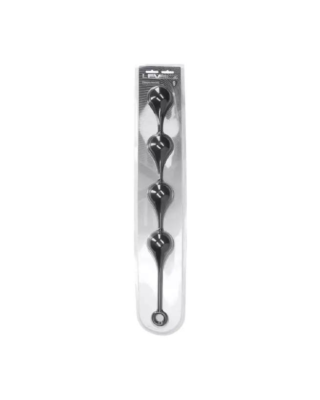 Balles Anales Silicone Noir XXL Goutte d'Eau Levelz by Shots-1