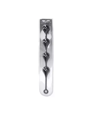 Balles Anales Silicone Noir XXL Goutte d'Eau Levelz by Shots-1