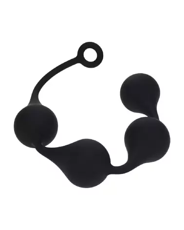 Balles Anales Silicone Noir XXL Goutte d'Eau Levelz by Shots-3