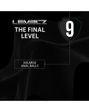 Balles Anales Silicone Noir XXL Goutte d'Eau Levelz by Shots-5