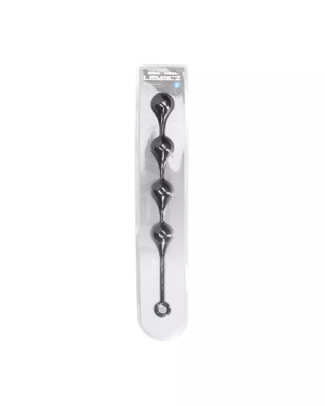Balles Anales en Silicone XL Noir de Levelz by Shots pour Stimulation Avancée-1