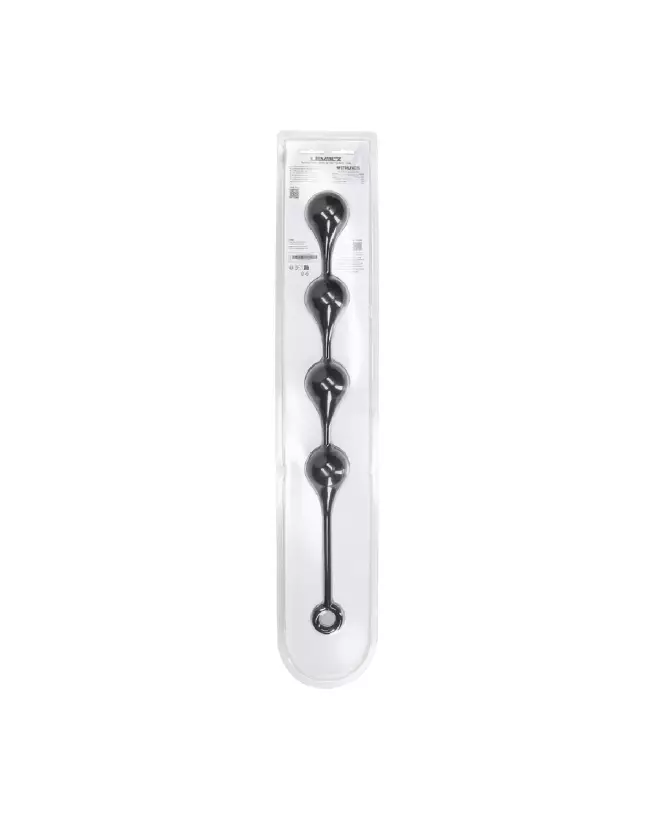Balles Anales en Silicone XL Noir de Levelz by Shots pour Stimulation Avancée-2