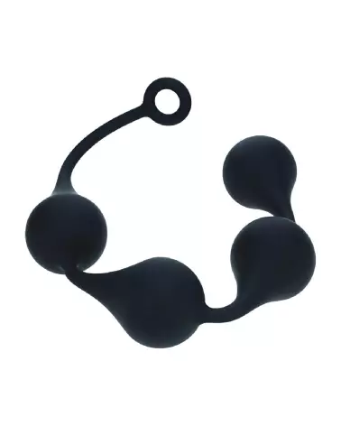 Balles Anales en Silicone XL Noir de Levelz by Shots pour Stimulation Avancée-3