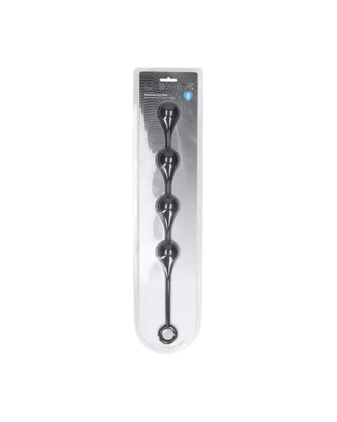 Image des Boules Anales Waterdrop en Silicone Noir 40mm de Levelz by Shots-1
