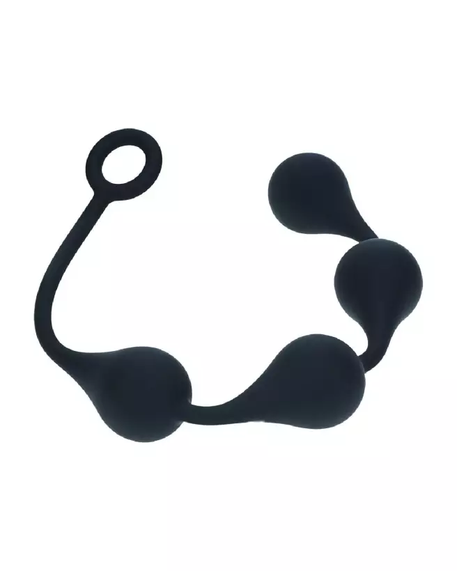 Image des Boules Anales Waterdrop en Silicone Noir 40mm de Levelz by Shots-3