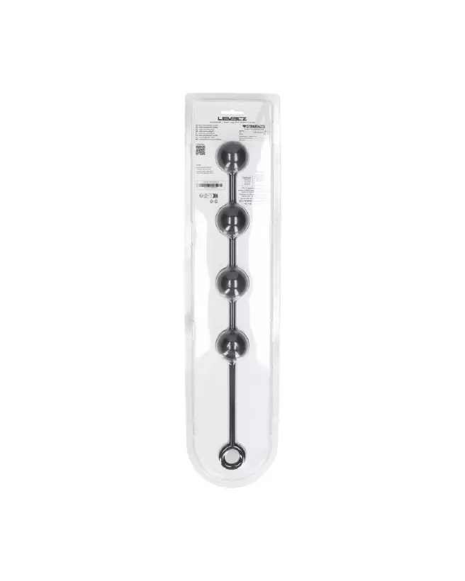 Balles Anales Silicone Noir 40mm de Levelz by Shots pour plaisir anal-2