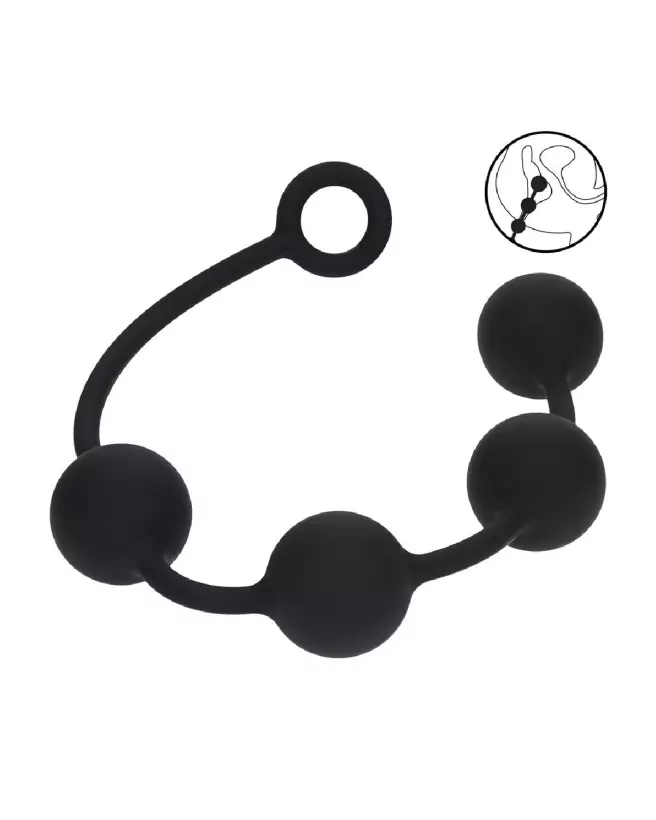 Image des Balles Anales en Silicone XL Noir de Levelz by Shots-6