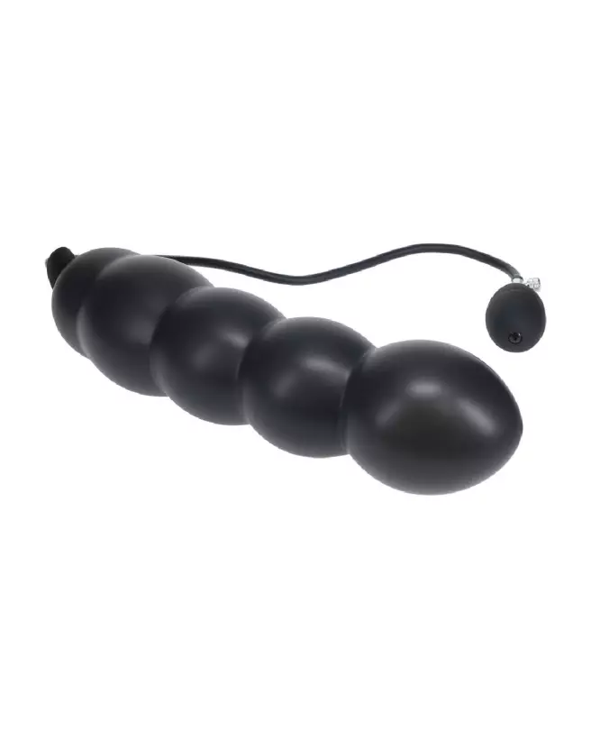Image du Plug Anal Gonflable à Perles en Silicone Noir de Levelz by Shots-3