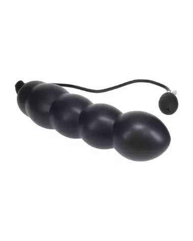 Image du Plug Anal Gonflable à Perles en Silicone Noir de Levelz by Shots-3