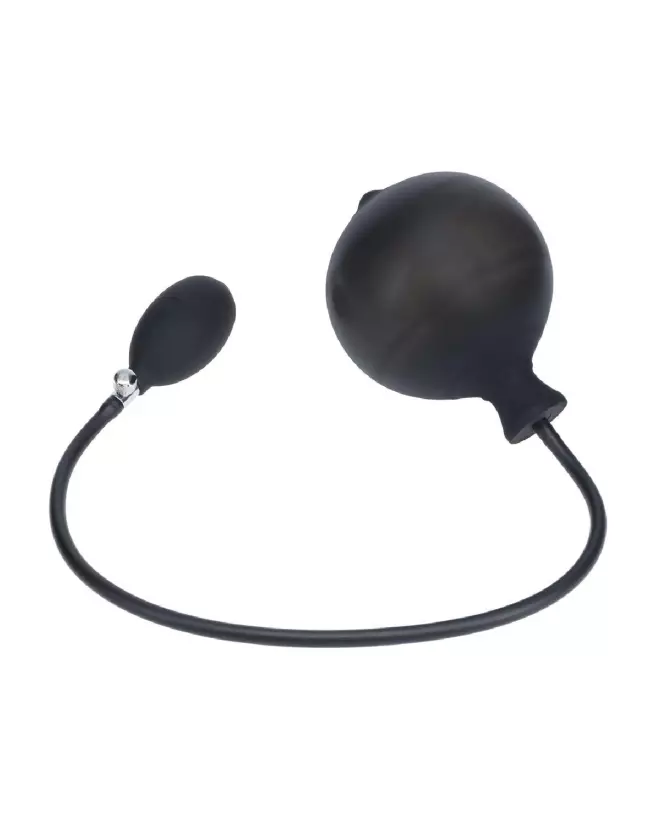 Image du Plug Anal Gonflable en Silicone Noir Strié de Levelz by Shots-3