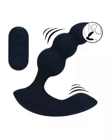Image du Stimulateur Prostatique Vibrant Dual Motor en Silicone Liquide Noir Levelz by Shots-7