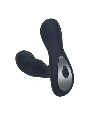 Masseur prostatique vibrant Levelz by Shots en silicone noir-3