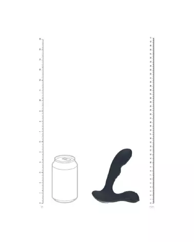 Masseur prostatique vibrant Levelz by Shots en silicone noir-5