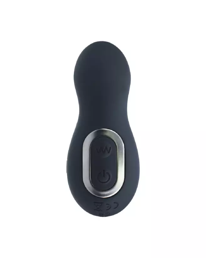 Masseur prostatique vibrant noir en silicone Levelz by Shots-4