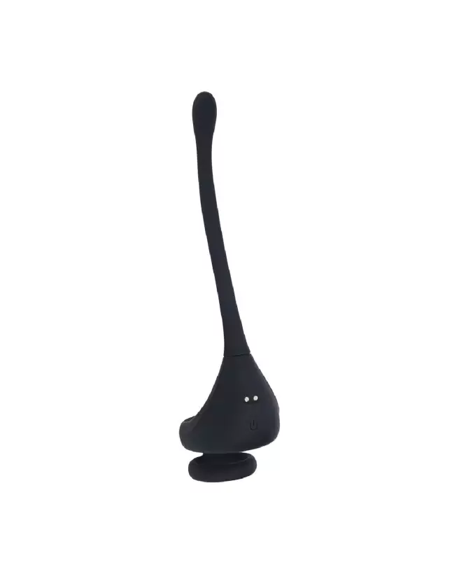 Cockring silicone noir double moteur Levelz by Shots avec stimulateur de prostate-4