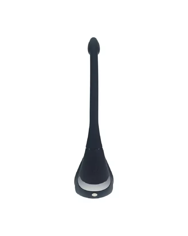 Cockring vibrant Tri O Levelz by Shots avec stimulateur de prostate en silicone noir-5