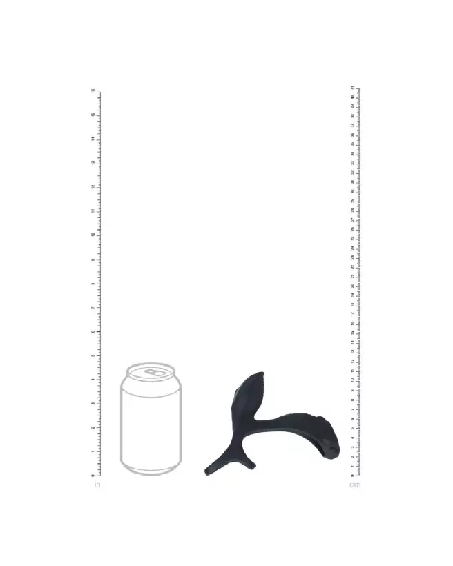 Anneau vibrant en silicone noir Levelz by Shots pour pénis et testicules avec boucle ajustable-6