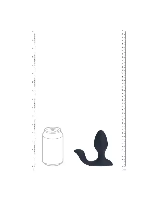 Plug anal vibrant et rotatif Levelz by Shots avec stimulateur à boule en silicone noir-5