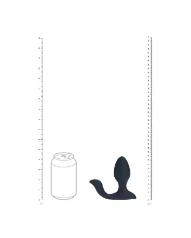 Plug anal vibrant et rotatif Levelz by Shots avec stimulateur à boule en silicone noir-5