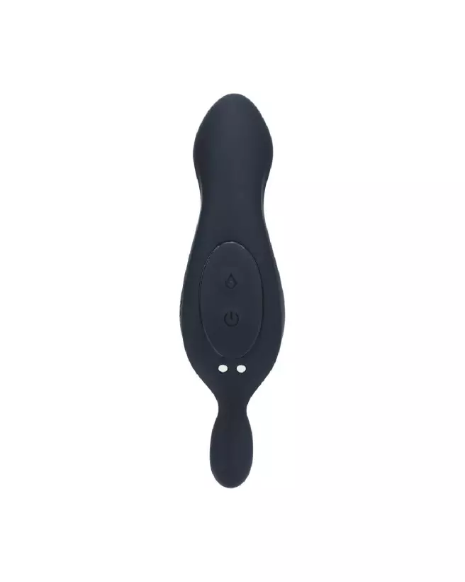 Stimulateur prostatique chauffant vibrant Levelz by Shots silicone noir-4