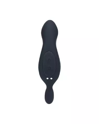 Stimulateur prostatique chauffant vibrant Levelz by Shots silicone noir-4