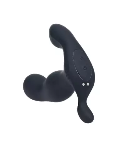 Stimulateur prostatique chauffant vibrant Levelz by Shots silicone noir-5
