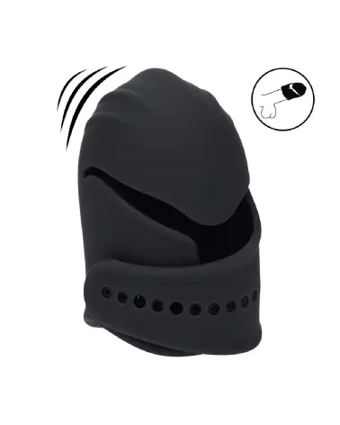 Stimulateur de tête de pénis vibrant noir Levelz by Shots en silicone ajustable-7