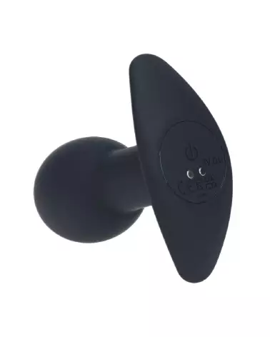 Plug anal vibrant en silicone noir Levelz by Shots, stimulation et confort optimal-4