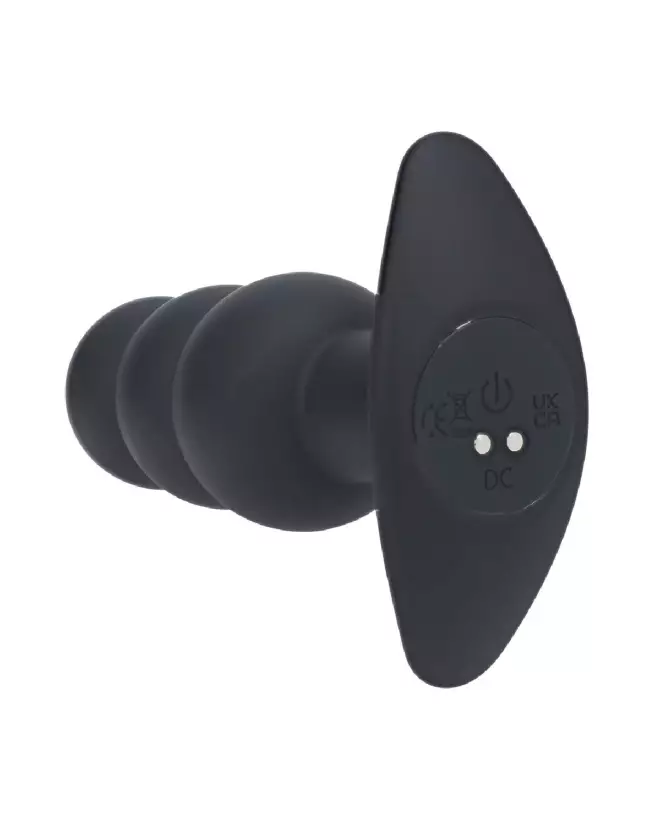 Image Plug Anal Vibrant Tri Bulb Levelz by Shots - Silicone Noir Confort et Stimulation-4