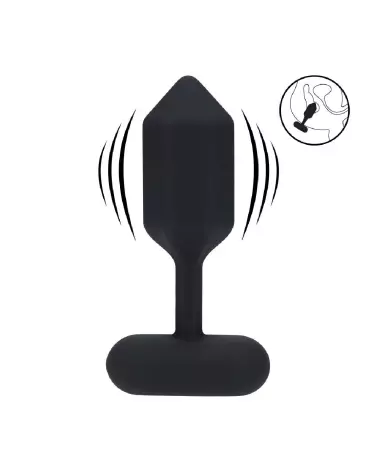 Image du Plug Anal Vibrant Hexagonal en Silicone Noir de Levelz by Shots-7