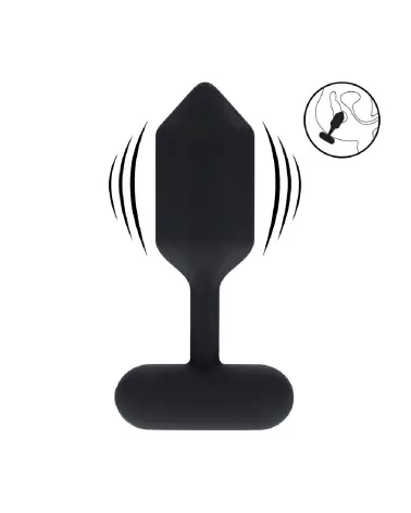 Plug anal vibrant hexagonal en silicone noir Levelz by Shots-7