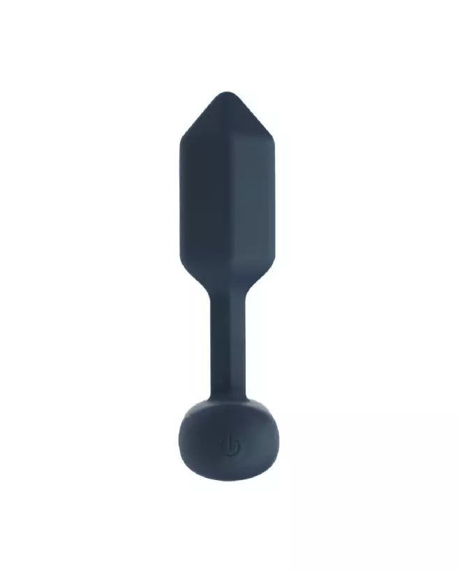 Plug anal vibrant hexagonal Levelz en silicone noir taille S-3