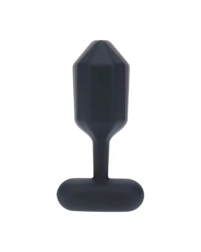 Plug anal vibrant hexagonal Levelz en silicone noir taille S-6