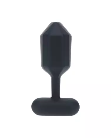 Plug anal vibrant hexagonal Levelz en silicone noir taille S-6