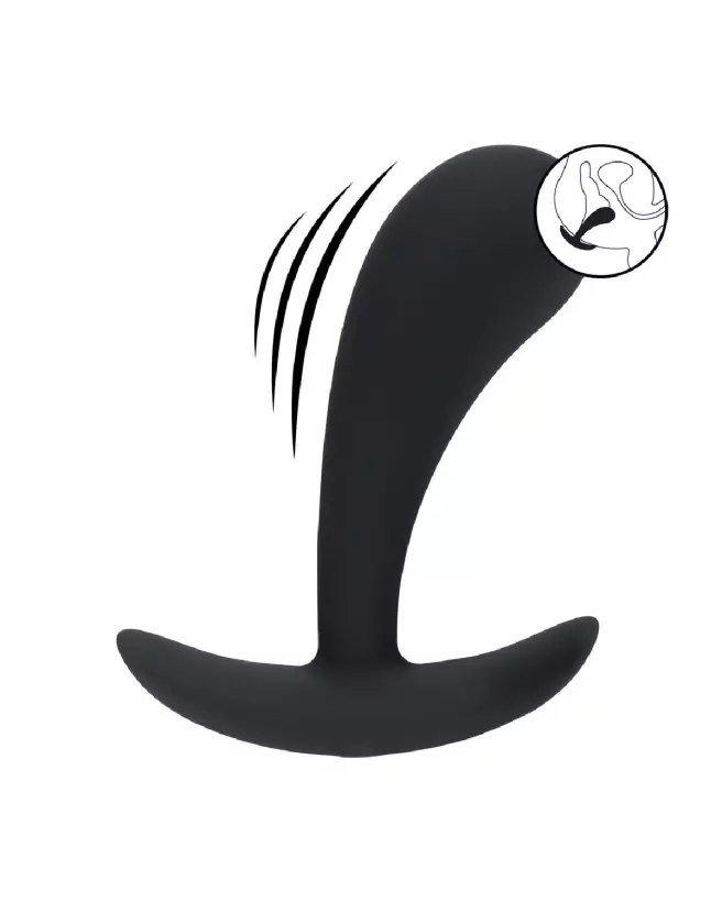 Image du Stimulateur Prostatique Vibrant Levelz en Silicone Noir Taille M-7