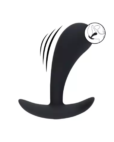 Image du Stimulateur Prostatique Vibrant Levelz en Silicone Noir Taille M-7