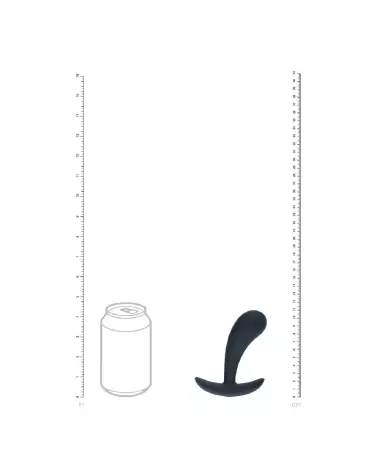 Stimulateur prostatique vibrant en silicone noir de Levelz by Shots-6