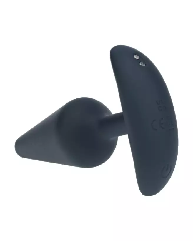 Plug anal vibrant en silicone noir taille moyenne de Levelz by Shots pour plaisir intensifié-3