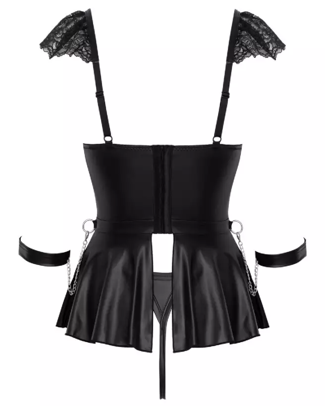 Babydoll Bondage Cottelli BONDAGE robe sexy élégante séductrice-7