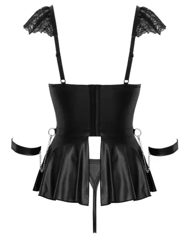 Babydoll Bondage Cottelli BONDAGE robe sexy élégante séductrice-7