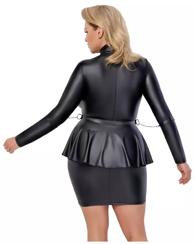 Robe Bondage Cottelli BONDAGE noire et élégante, style sexy et audacieux-5
