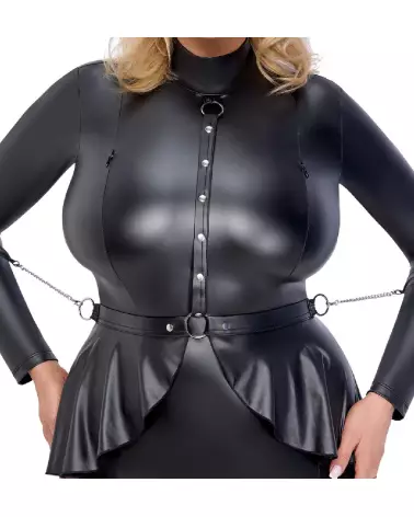 Robe Bondage Cottelli BONDAGE noire et élégante, style sexy et audacieux-6