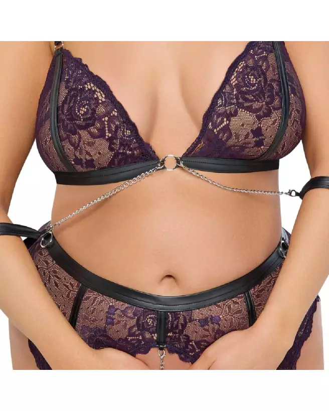 Photo de l'ensemble Bra Set Bondage de Cottelli BONDAGE, élégant et provocateur-5