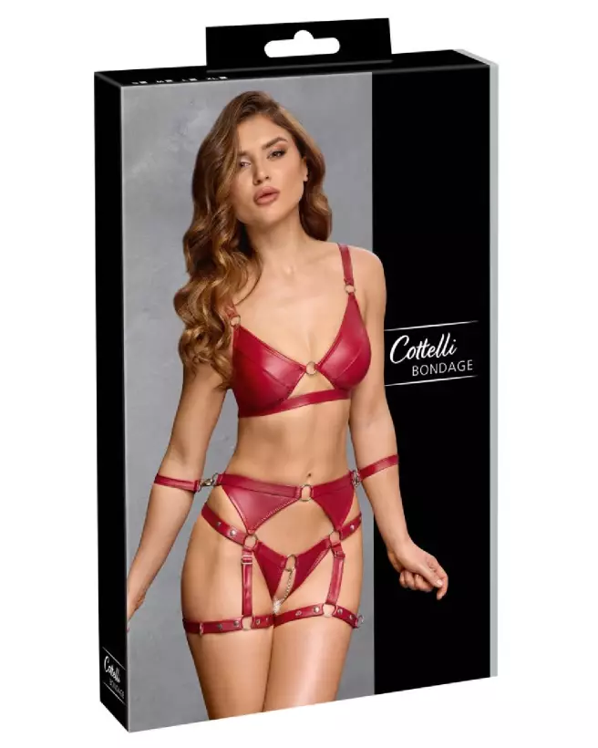 Ensemble Bondage Bra Set de Cottelli BONDAGE en lingerie érotique et séduisante-1