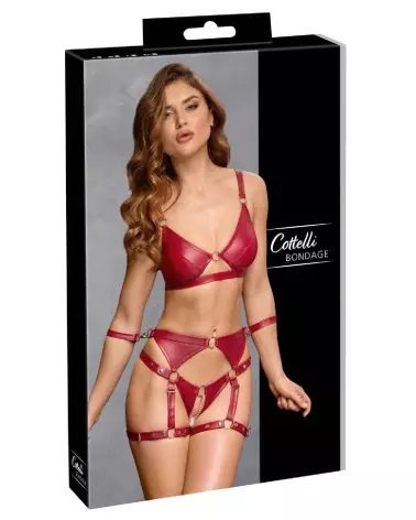 Ensemble Bondage Bra Set de Cottelli BONDAGE en lingerie érotique et séduisante-1